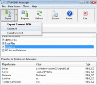 DTM ODBC Manager screenshot